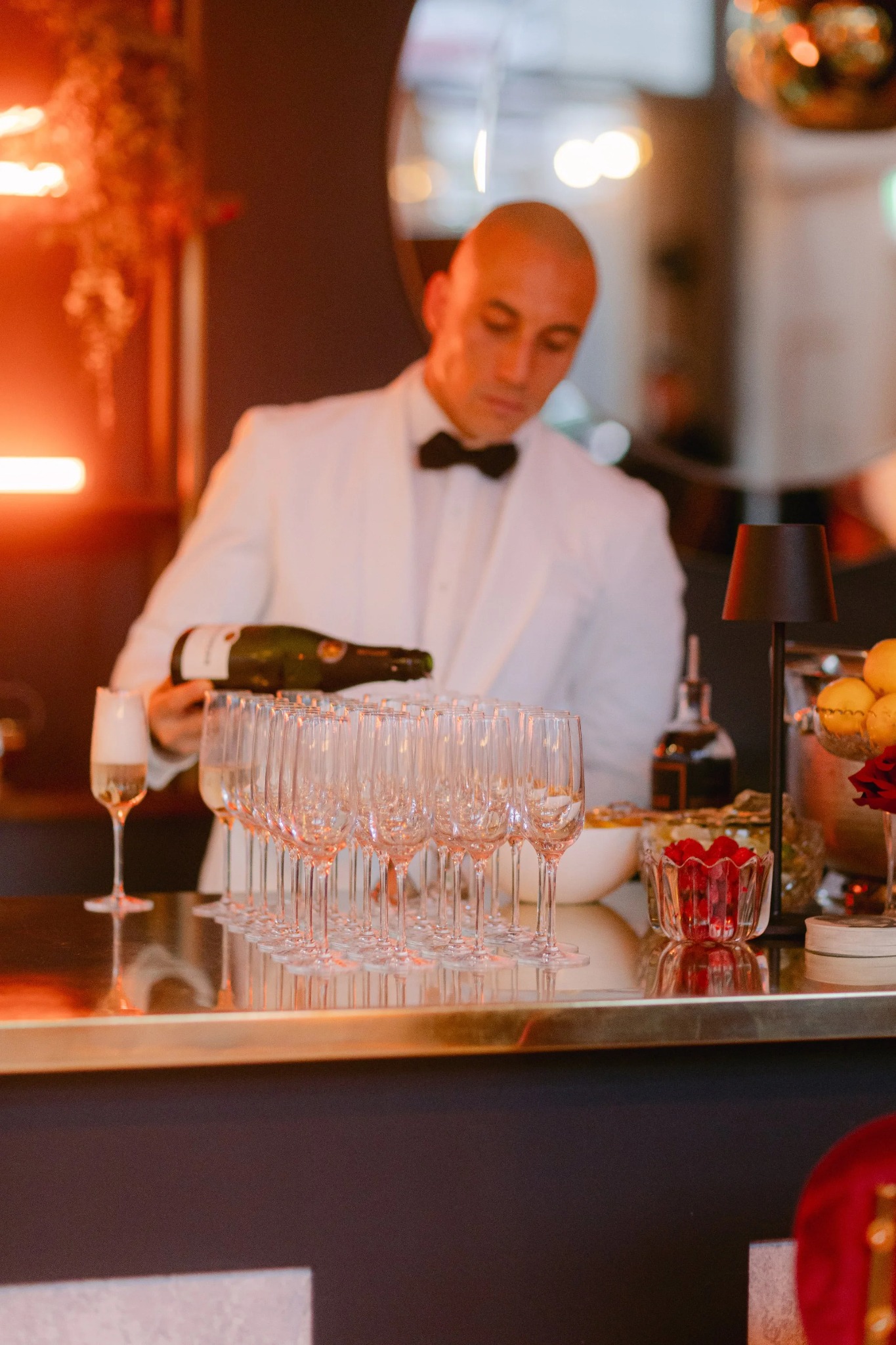 Bartender durante un evento
